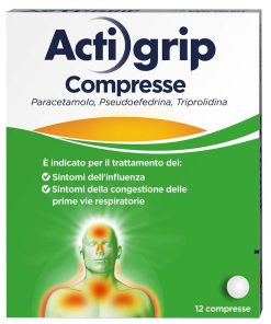 ACTIGRIP*12CPR 2,5+60+500MG