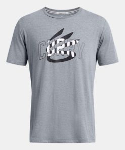 T-SHIRT MANICA CORTA COTONE CURRY UOMO UNDER ARMOUR