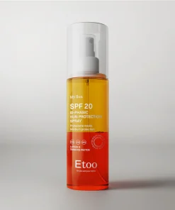 Etoo – BIPHASIC SUN PROTECTION SPRAY SPF 20 – Spray bifasico protezione media – 200 ml
